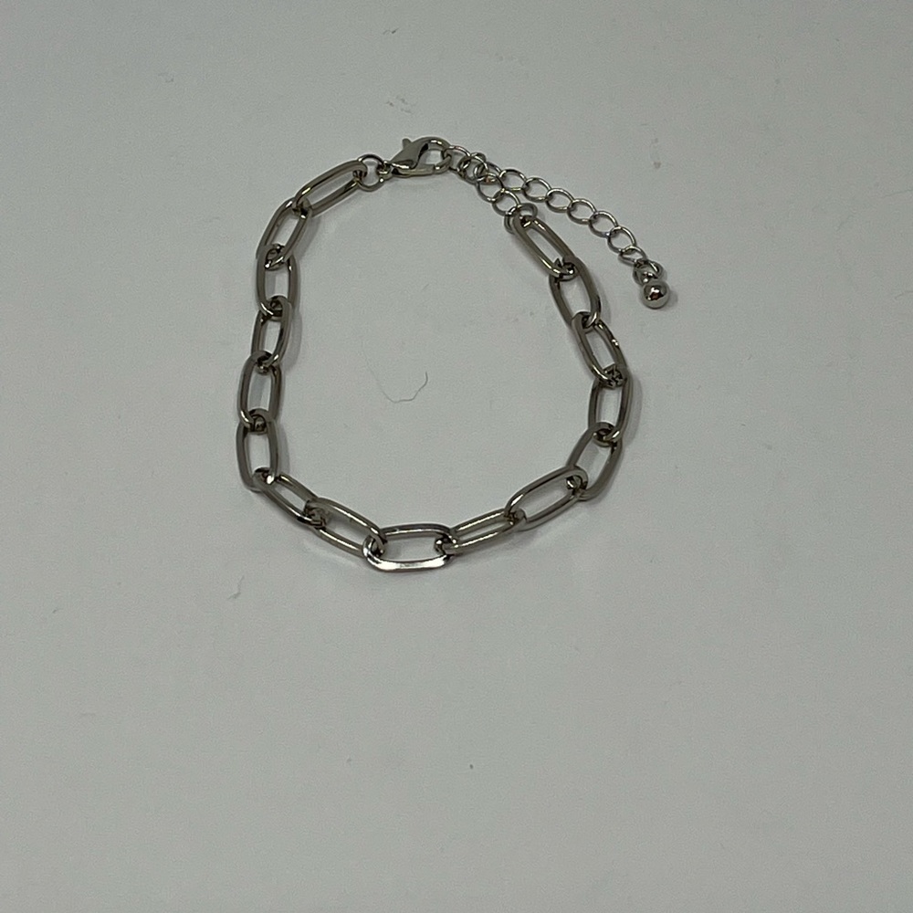 5 piece Chunky Silver Plated Bracelets - Picture 10 of 14